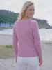 Raglan sweater med ribbede ærmer