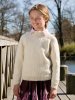 Ensfarvet raglan sweater og cardigan