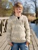 Mønstrede sweatere og ribbet hue
