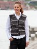 Ensfarvet slipover og vest