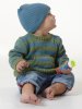 Strikket sweater og hue