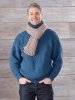 Sweater med mønster og tørklæde