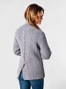 Mosstrikket cardigan i dobbelt garn