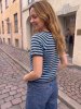 Stribet raglan top
