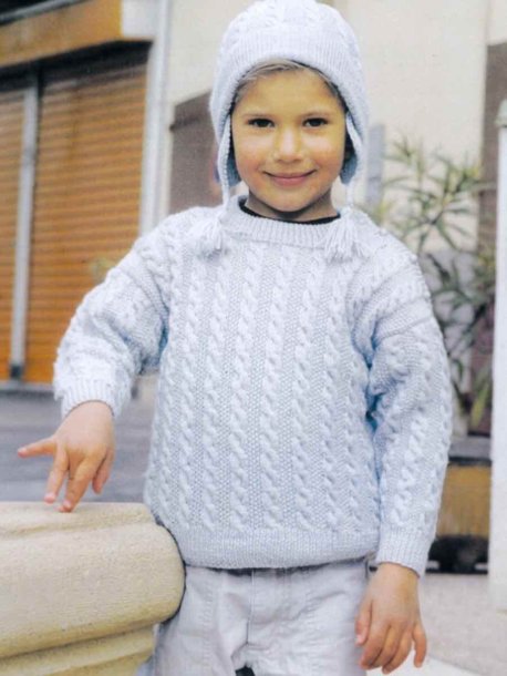 Jumper, cardigan, bukser og hatte