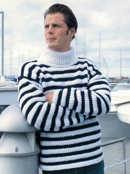 V-hals eller med polo til dame og herre pullover