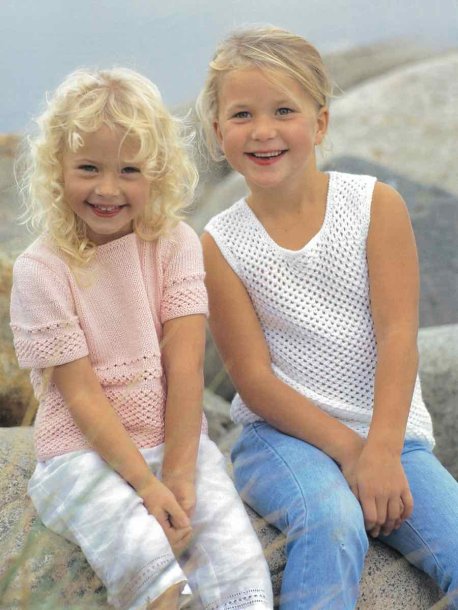 Tanktop og trøje med hulmønster