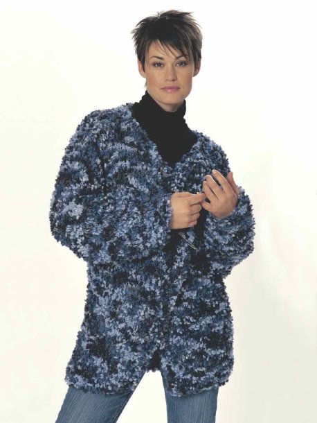 Slätstickad jumper och kofta