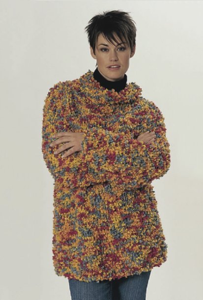 Slätstickad jumper och kofta