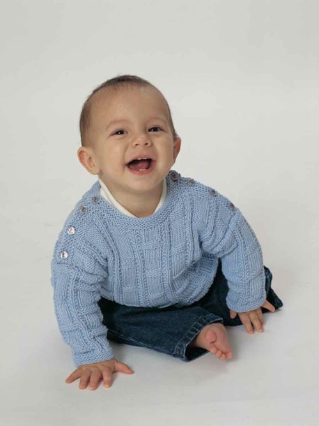 Strukturstrikket babysæt