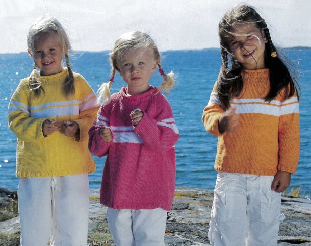 Färgglada raglantröjor