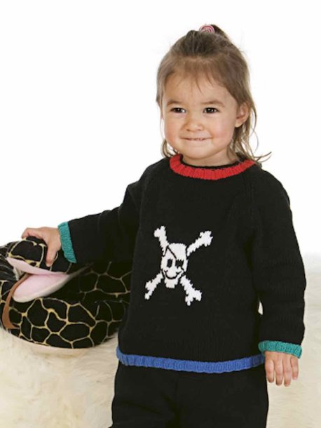 Børnetrøje med kranium