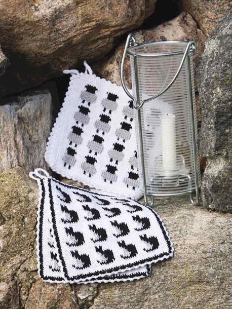 Grydelapper med får og katte