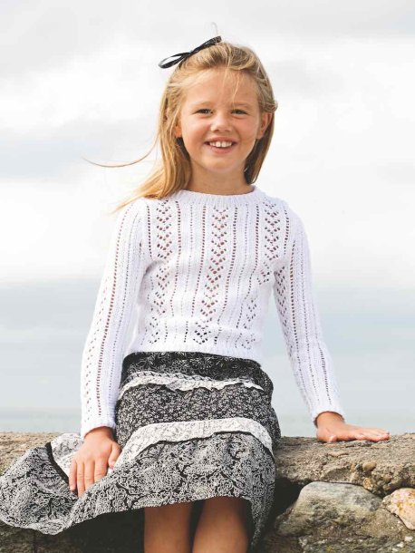 Blondestrikket trøje