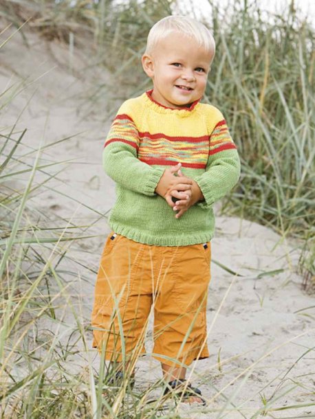 Stribet raglantrøje