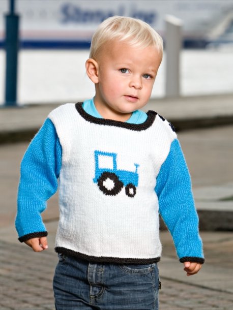 Sweater med traktor