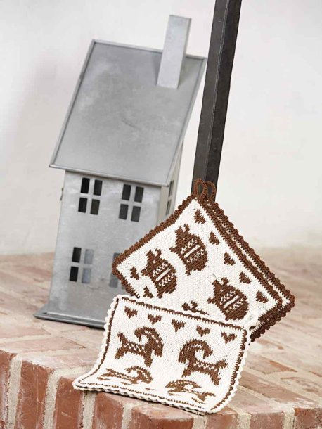 Strikkede grydelapper