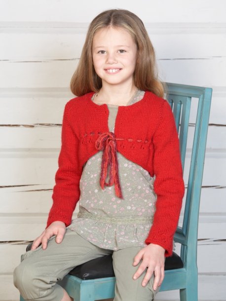 Blondekantet sweater og bolero