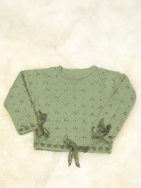 Blondekantet sweater og bolero
