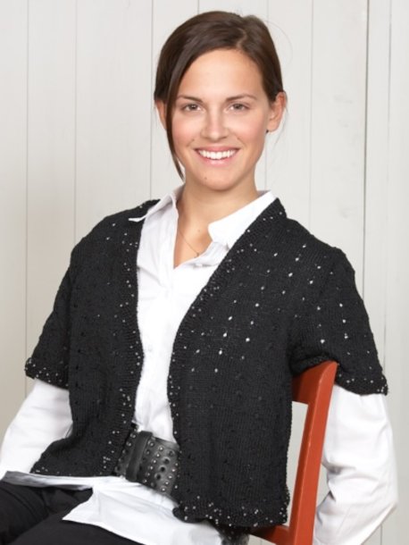 Jakke med perlekant