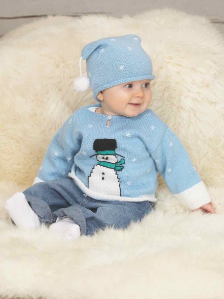Baby-børn sæt med snemand