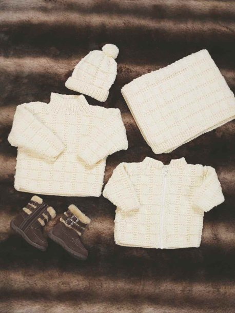 Ternet, baby, børnesæt og tæppe