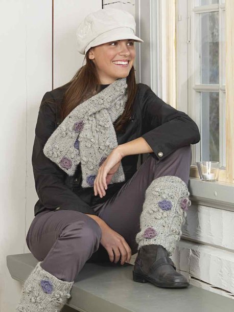 benvarmere og tørklæde