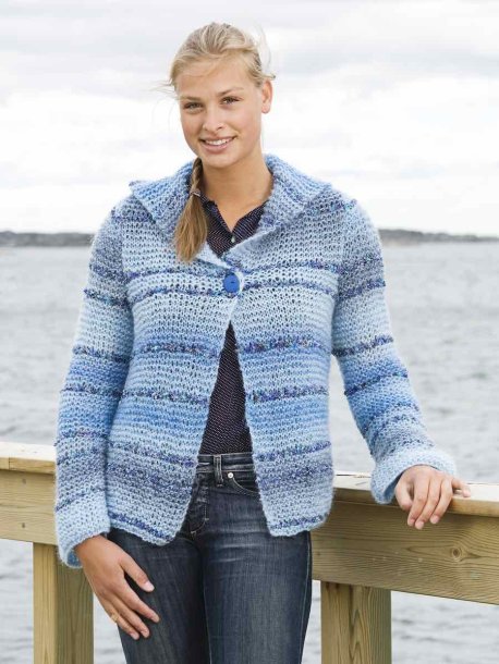 Retstrikket cardigan