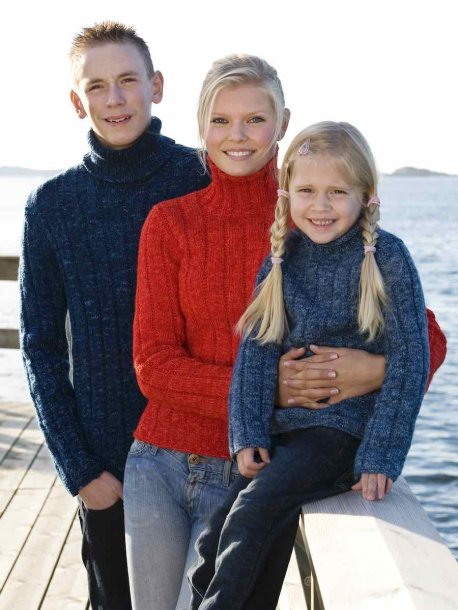 Strikkede trøjer med struktur