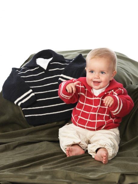 Ternet eller stribet sweater