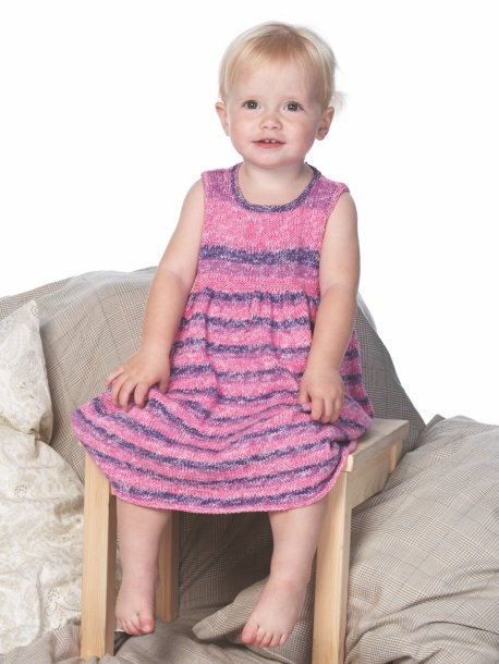 Strikket ærmeløs kjole