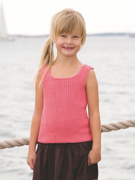 Struktureret strikket børnetanktop