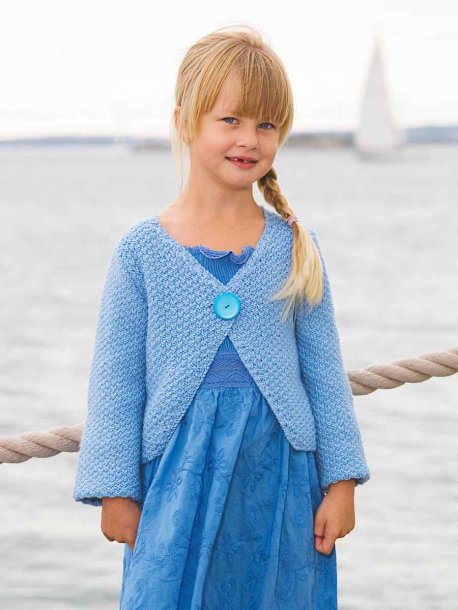 Strukturstrikket cardigan