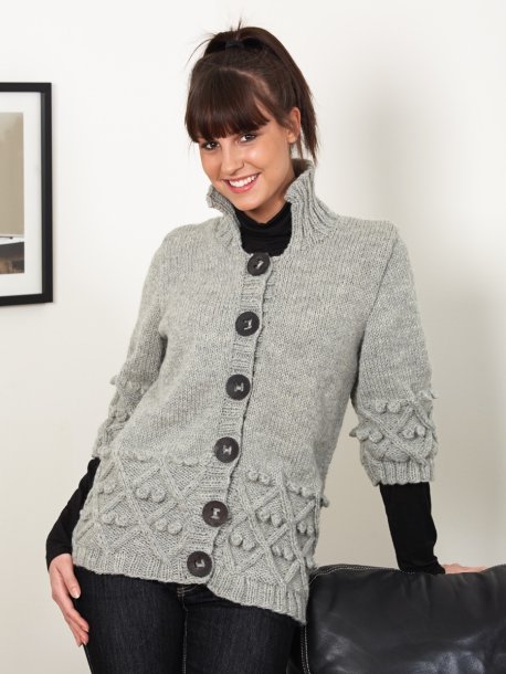 Cardigan med korte ærmer