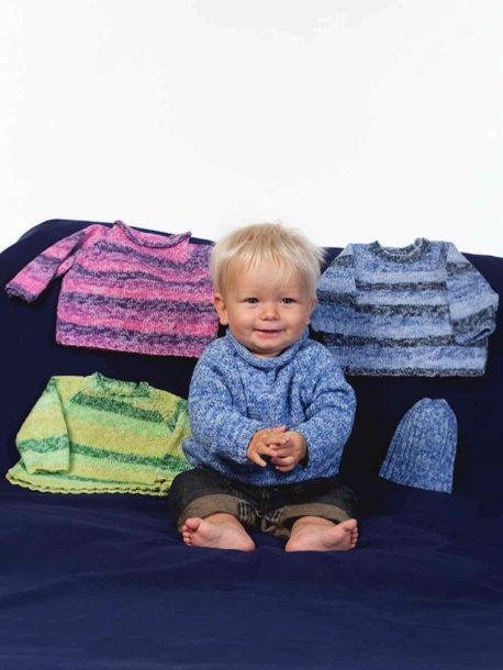 Raglan sweater og hat