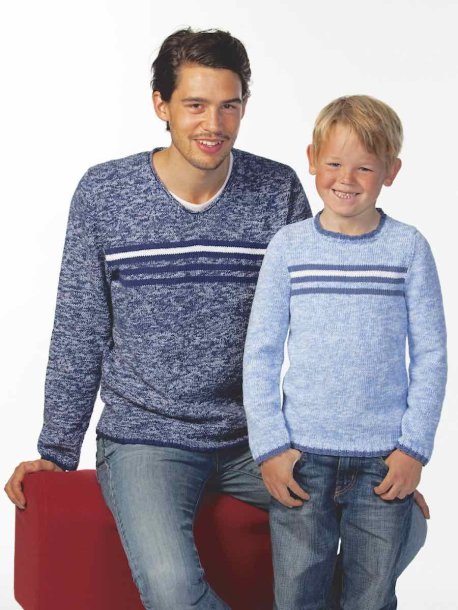 Trøjer med stribet kant