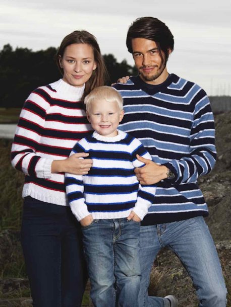 Stribet raglantrøje