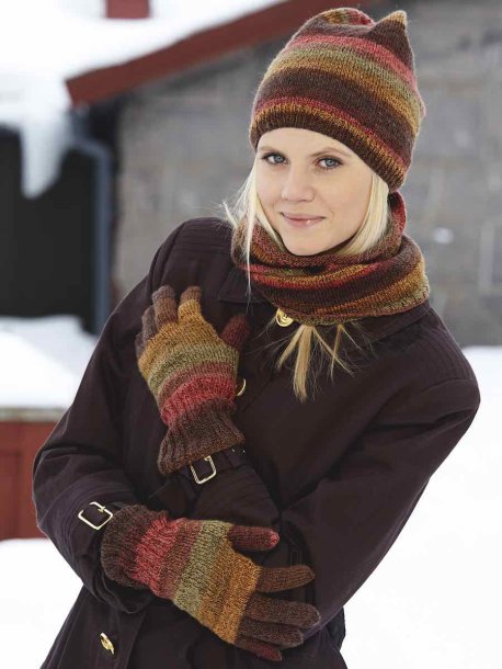 Hat, tørklæde polo, tørklæde og vanter