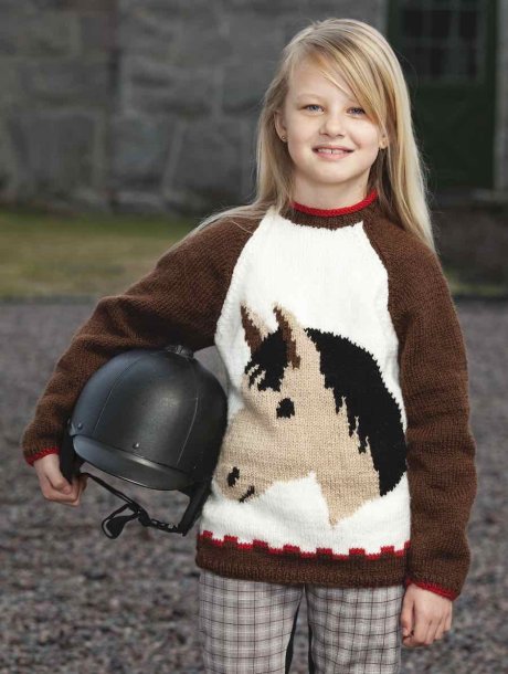 Sweater med hestehoved
