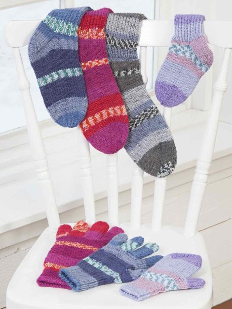 Vanter, fingerløse handsker og sokker