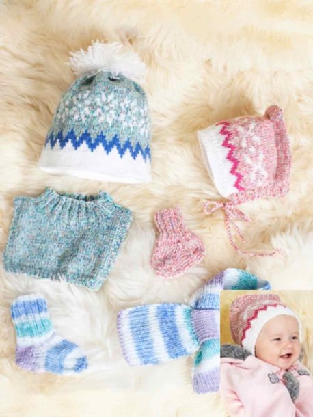 Hatte, falsk polo, ispose tørklæde og sokker