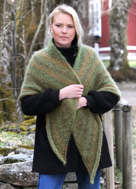 Strikket sjal