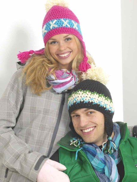 Virkad öronlappsmössa