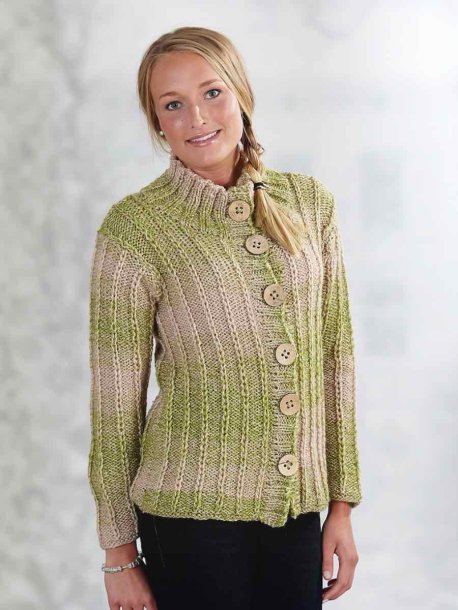 Mønstret cardigan
