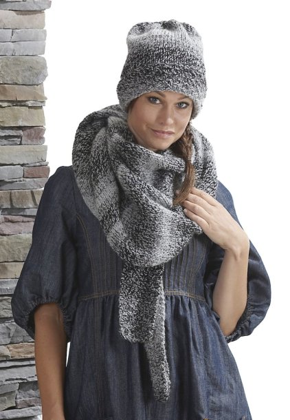 Mössa och sjal