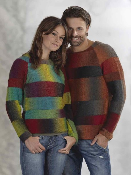 Strikket båndsweater