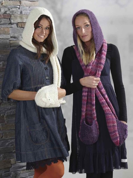 Tørklæde med hætte