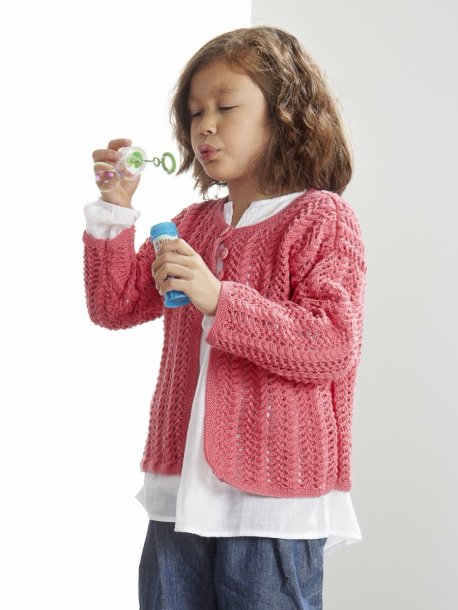 Blondestrikket cardigan