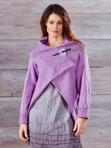 Cardigan med mønster