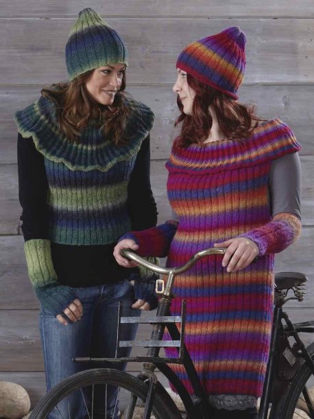 Elastik tunika, top, hat og håndledsvarmere